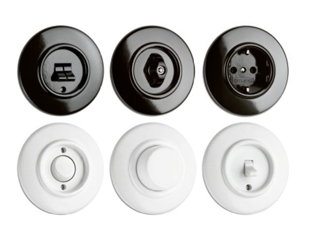 Naturbaustoffladen | Naturfarben Freiburg _ THPG Schalter Bakelit Porzellan